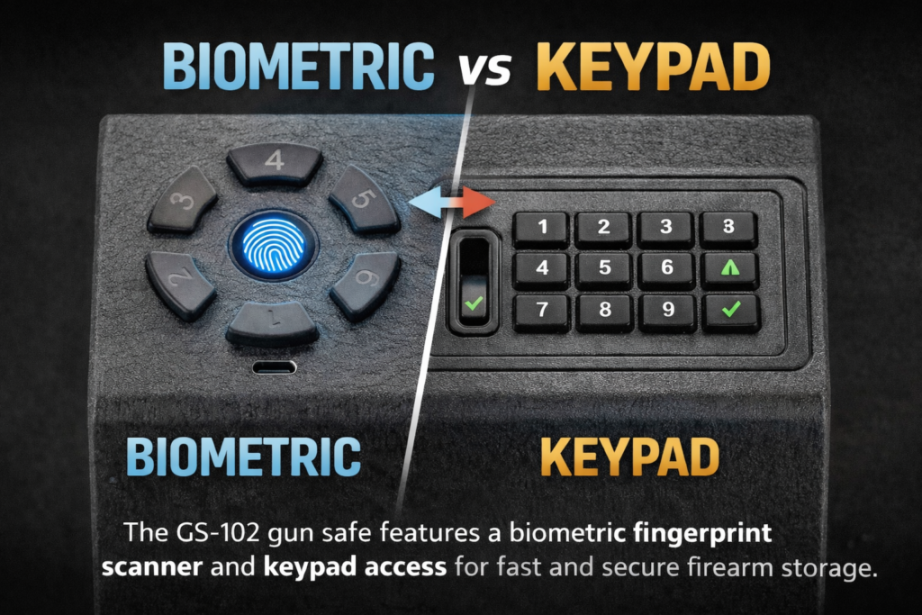 biometric vs keypad gun safe